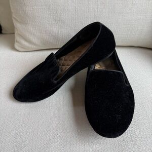 Birdies The Starling Black Velvet Loafers 7.5